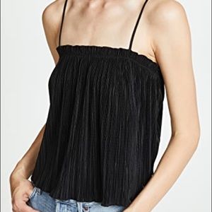 Madewell texture & thread micropleat tank top